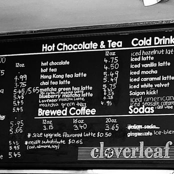 Cloverleaf Coffee & Bakery - Menu (February 4, 2026) - Part 1 - Desserts Near Me - Temple City, California