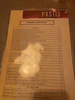 Menu photo 8 Pastis Nashville, TN