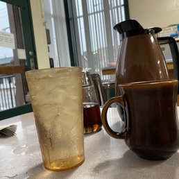Can you beat a pot your own coffee at the table?