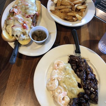 Pounders Restaurant - Surf and Turf and Cheesesteak Sandwich! - Pizza Near Me - Laie, Hawaii