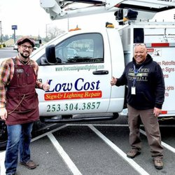 Low Cost Sign & Lighting Repair - Another satisfied customer! Thanks Brandon for allowing us to service your sign!