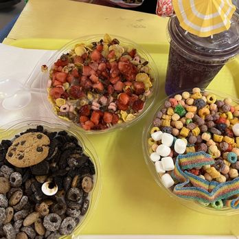 Cerealism - I have no clue what we ordered but they were all good. - Desserts Near Me - Old Sacramento, California
