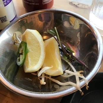 Pho NOHO - They give you cute little bowls for your sprouts and lemon and basil - Vietnamese Near Me - Los Angeles, California Pho NOHO - They give you cute little bowls for your sprouts and lemon and basil - Vietnamese Near Me - Los Angeles, California