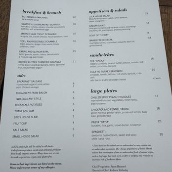 Lula Cafe - Menu - New American Near Me - Chicago, Illinois Lula Cafe - Menu - New American Near Me - Chicago, Illinois