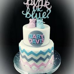 Gender reveal cake