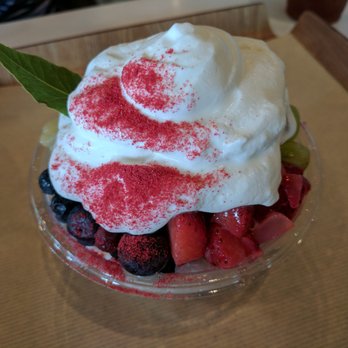 Paris Baguette - Fruit Cloud (Korean shaved ice dessert - patbingsu - with fruit). $8.95. - Coffee & Tea Near Me - Duluth, Georgia Paris Baguette - Fruit Cloud (Korean shaved ice dessert - patbingsu - with fruit). $8.95. - Coffee & Tea Near Me - Duluth, Georgia