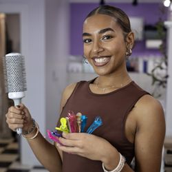Six Bay Road Salon & Spa - Karissa and her magic tools