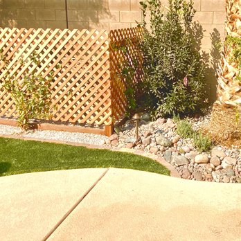 Mauri Landscapes - Awesome design to hide pool equipment, the honeysuckle vines grew crazy fast - Landscaping Near Me - Las Vegas, Nevada