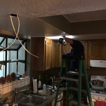 Master Electric - Master Electric crew installing new recessed lightning in our home! - Electricians Near Me - Cottonwood, California