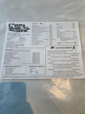 Menu photo 6 The Bucket Crab & Crawfish Rancho Cucamonga, CA Menu photo 6 The Bucket Crab & Crawfish Rancho Cucamonga, CA