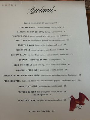 Menu photo 2 Lowland Tavern Charleston, SC