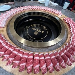 Meat ring (fatty beef, pork belly)