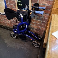 Seminole Mobility - Folded up walker (at a restaurant after we purchased it)