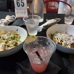 Nachos (left) & Strawberry Lemonade Nachos (left) & Strawberry Lemonade