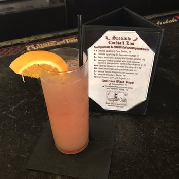 Vampire Cafe - Hurricane with bar menu - Cafes Near Me - New Orleans, Louisiana Vampire Cafe - Hurricane with bar menu - Cafes Near Me - New Orleans, Louisiana