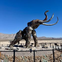 Ice Age Fossils State Park - Giant mammoth completed construction in 2019 and first appeared at Burning Man