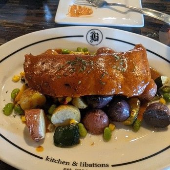 Bosscat Kitchen & Libations - Carolina BBQ Salmon 4/2022 - New American Near Me - Irvine, California