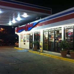 Discount Zone - View of front of store from vantage point of 25-cent tire air machine!