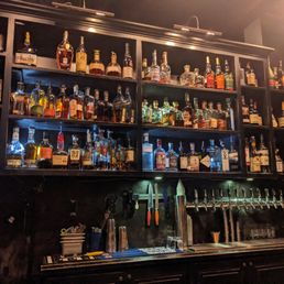 Full bar at Vernon's Speakeasy