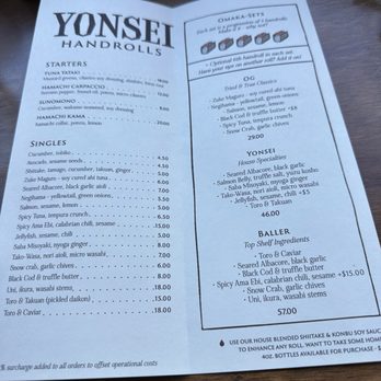 Yonsei Handrolls - Japanese Near Me - Oakland, California Yonsei Handrolls - Japanese Near Me - Oakland, California