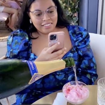 Little Hen - The champagne cotton candy. - Breakfast & Brunch Near Me - Miami, Florida