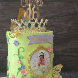 Ji's Cake Boutique - #Princess TIana Cake
#sweet 16 Cake