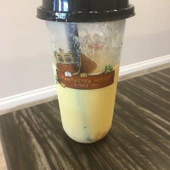 Fantastea House - Mango Pineapple Smoothie w/ peach bits. Actually not bad! - Bubble Tea Near Me - Beaverton, Oregon Fantastea House - Mango Pineapple Smoothie w/ peach bits. Actually not bad! - Bubble Tea Near Me - Beaverton, Oregon