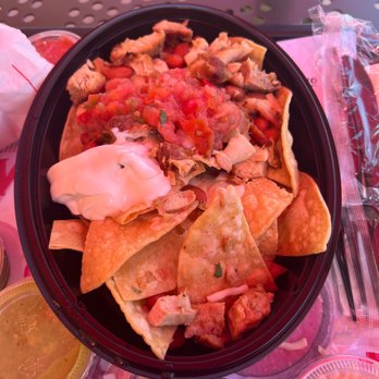 El Pollo Loco - Chicken Nachos  Literally has eight little pieces of chicken - Mexican Near Me - Hayward, California