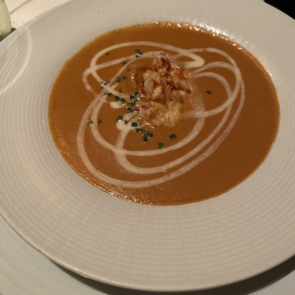 The Bistro - Lobster bisque. Where's the lobster? - New American Near Me - Indio, California The Bistro - Lobster bisque. Where's the lobster? - New American Near Me - Indio, California