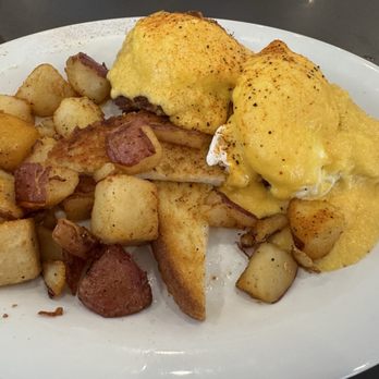 Eggs Up Grill - Coastal Crab Cake Benny - American Near Me - Rome, Georgia Eggs Up Grill - Coastal Crab Cake Benny - American Near Me - Rome, Georgia