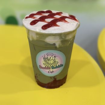 Double Bubble Cafe - Strawberry Matcha - Coffee & Tea Near Me - Maywood, New Jersey