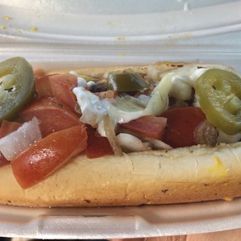 Hotdog And Corn Guy - Loaded hot dog. Only $3 bucks! - Hot Dogs Near Me - Houston, Texas