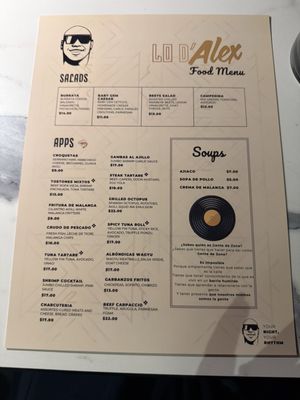 Menu photo 3 Lo D' Alex Miami, FL