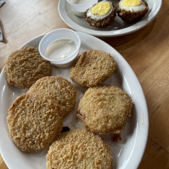Food Craft - Fried Green tomatoes and Scotch eggs - Breakfast & Brunch Near Me - Yorktown, Virginia Food Craft - Fried Green tomatoes and Scotch eggs - Breakfast & Brunch Near Me - Yorktown, Virginia