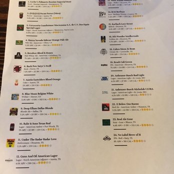 Woodson's Local Tap + Kitchen - Beer list - Comfort Food Near Me - Conroe, Texas