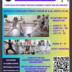 SF Sabre School - They have summer camps each season and evening classes regularly.