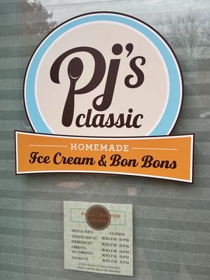 PJ's Classic Homemade Ice Cream & Bon Bons by null