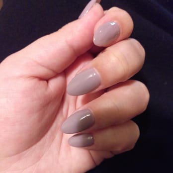 Model Nails - Almond nails, color: melting violet. - Nail Salons Near Me - Los Angeles, California