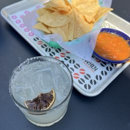 Mezcal Margarita & Chips and Salsa