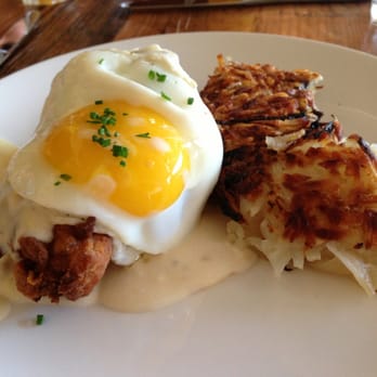 The Table - Fried Chicken with gravy, egg and hash browns - New American Near Me - San Jose, California The Table - Fried Chicken with gravy, egg and hash browns - New American Near Me - San Jose, California