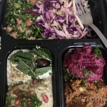 Souk Tabule - Chefs platter. All were good! Solid choices. - Middle Eastern Near Me - Toronto, Ontario