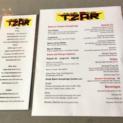 Pel Meni Dumpling Tzar - Menu