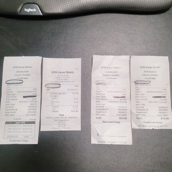 KPB Asian Bistro - Receipts with proof. - Asian Fusion Near Me - Fullerton, California KPB Asian Bistro - Receipts with proof. - Asian Fusion Near Me - Fullerton, California