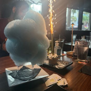 Casa Sensei - Cotton candy and complimentary cupcake - Asian Fusion Near Me - Fort Lauderdale, Florida Casa Sensei - Cotton candy and complimentary cupcake - Asian Fusion Near Me - Fort Lauderdale, Florida