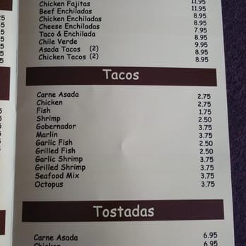 La Sinaloense Restaurant - Menu page 4/6 - Mexican Near Me - Spring Valley, California