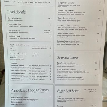 Matchaful - Winter 2020 menu - Coffee & Tea Near Me - New York, New York Matchaful - Winter 2020 menu - Coffee & Tea Near Me - New York, New York