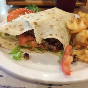 Norske Nook - Burger wrapped in lefse. A tad weird - Breakfast & Brunch Near Me - Osseo, Wisconsin Norske Nook - Burger wrapped in lefse. A tad weird - Breakfast & Brunch Near Me - Osseo, Wisconsin