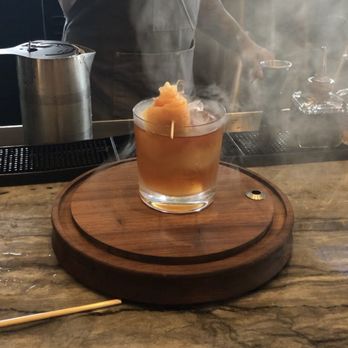 The Daytona, Autograph Collection - Voila! The final result - a delectable Smoky Mexican Old Fashioned, care of Esteban the Van Gogh Mixologist... - Hotels Near Me - Daytona Beach, Florida The Daytona, Autograph Collection - Voila! The final result - a delectable Smoky Mexican Old Fashioned, care of Esteban the Van Gogh Mixologist... - Hotels Near Me - Daytona Beach, Florida