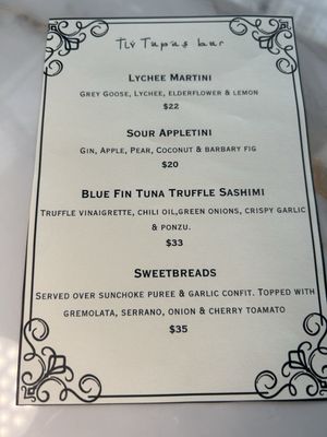 Menu photo 2 TLV Tapas Bar Los Angeles, CA Menu photo 2 TLV Tapas Bar Los Angeles, CA