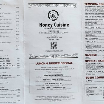 Honey Cuisine - Japanese Near Me - Rohnert Park, California Honey Cuisine - Japanese Near Me - Rohnert Park, California